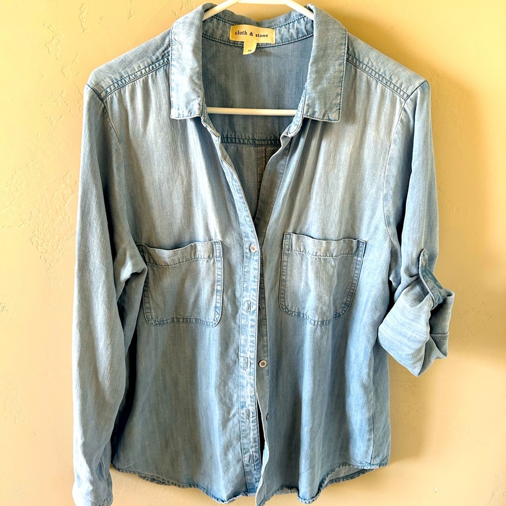 Cloth & Stone super soft jean shirt